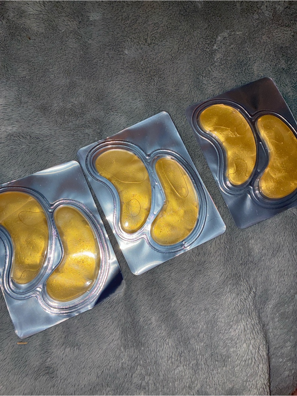 Predire Paris 24K Gold Hydrogel Eye Mask Patch Collagen Gel Pads - 3 NEW